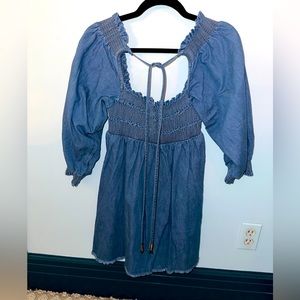Denim Smock Dress